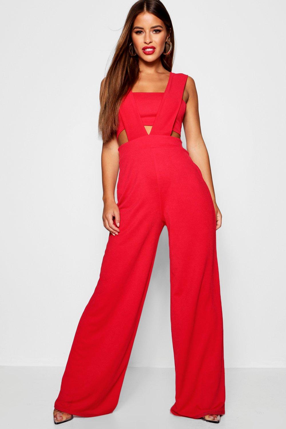 petite plunge jumpsuit
