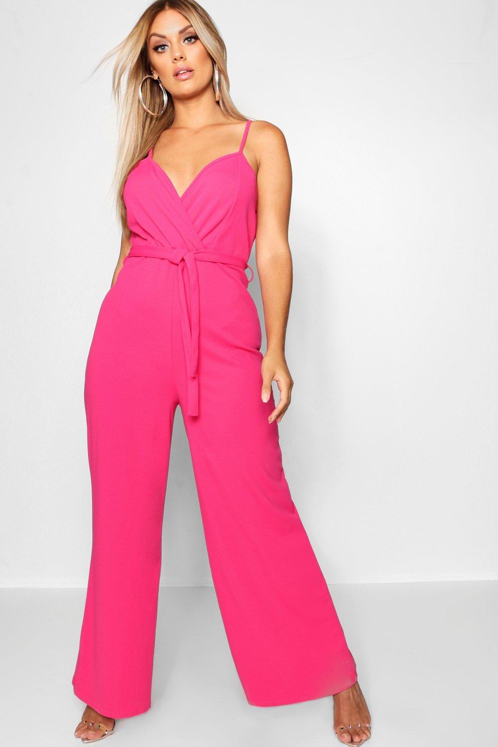 hot pink formal jumpsuit