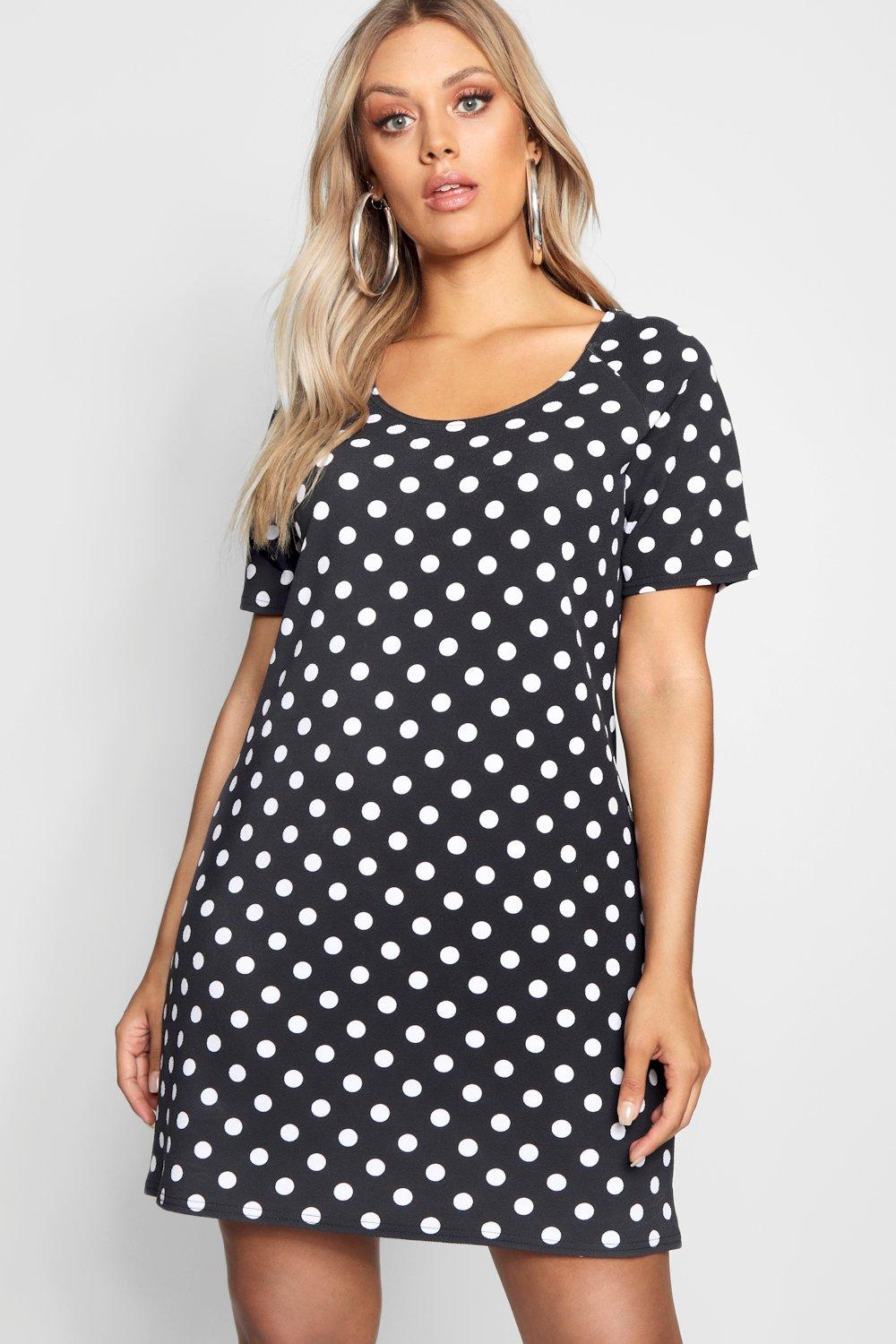 polka dot shift dress uk