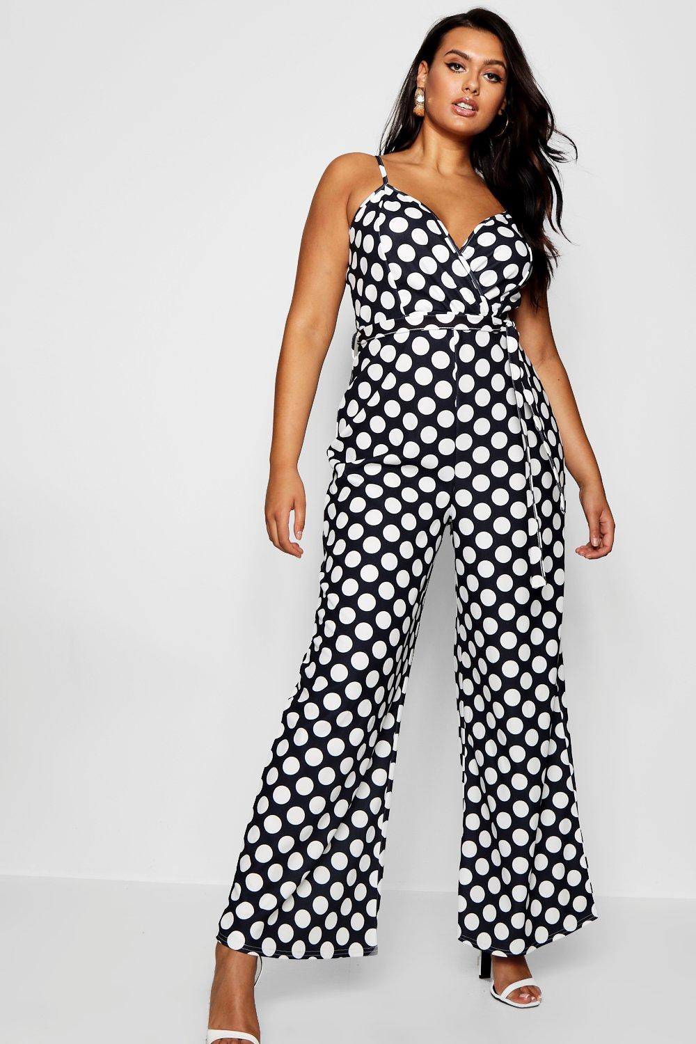polka dot playsuit boohoo