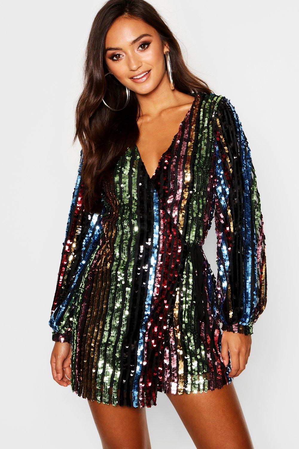 teal dress boohoo