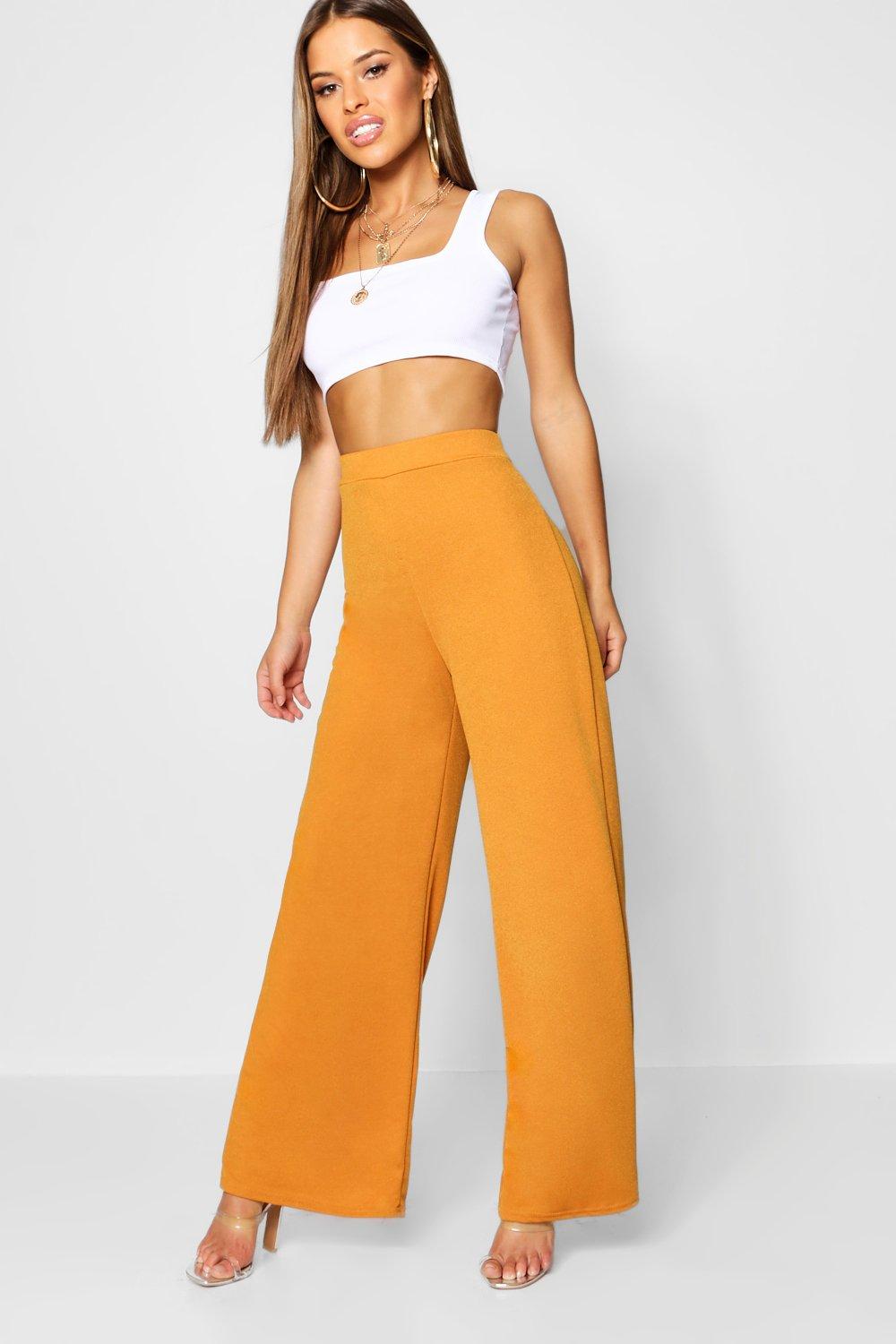

Широкие брюки из крепа из коллекции <Petite, Mustard