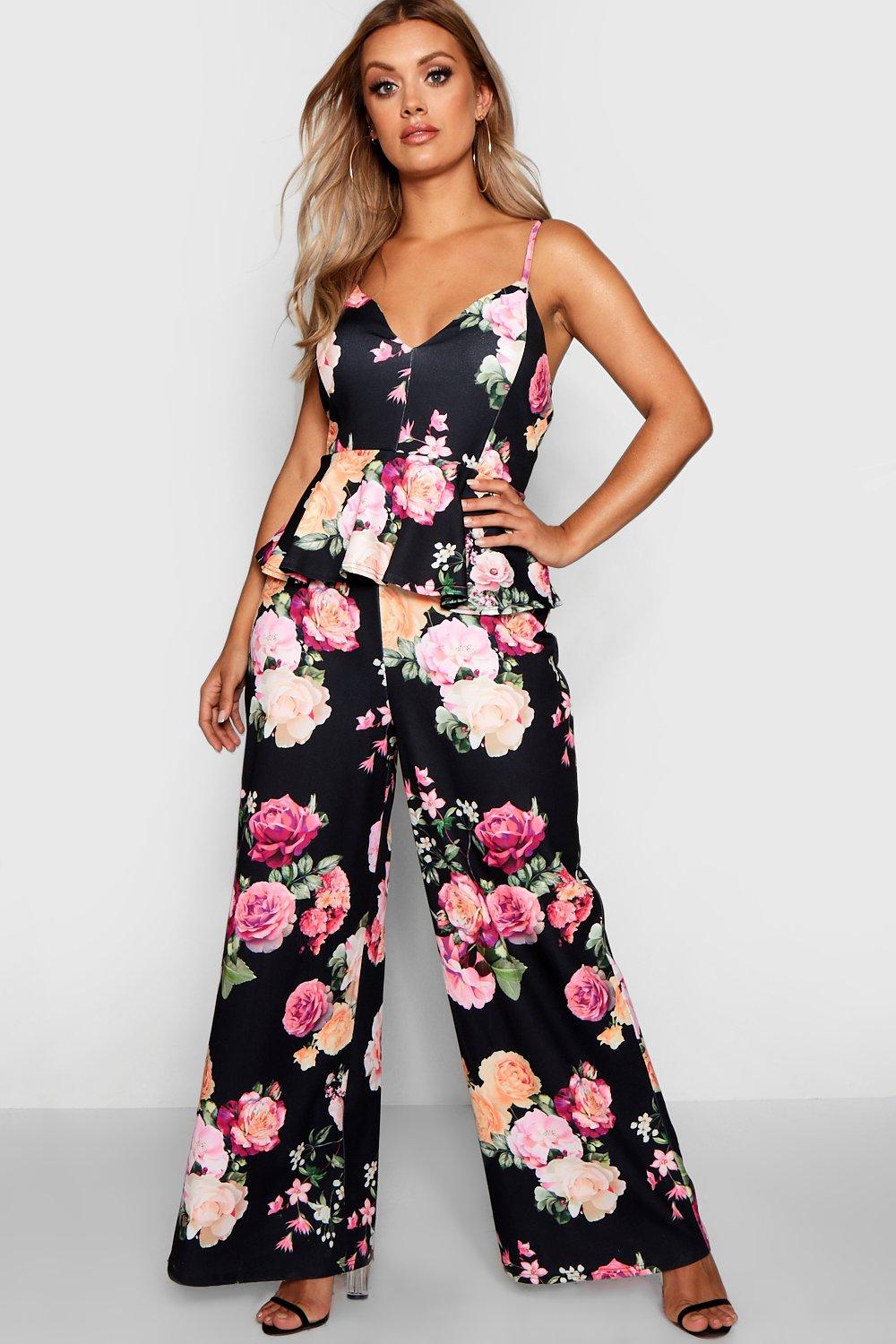 plus peplum jumpsuit