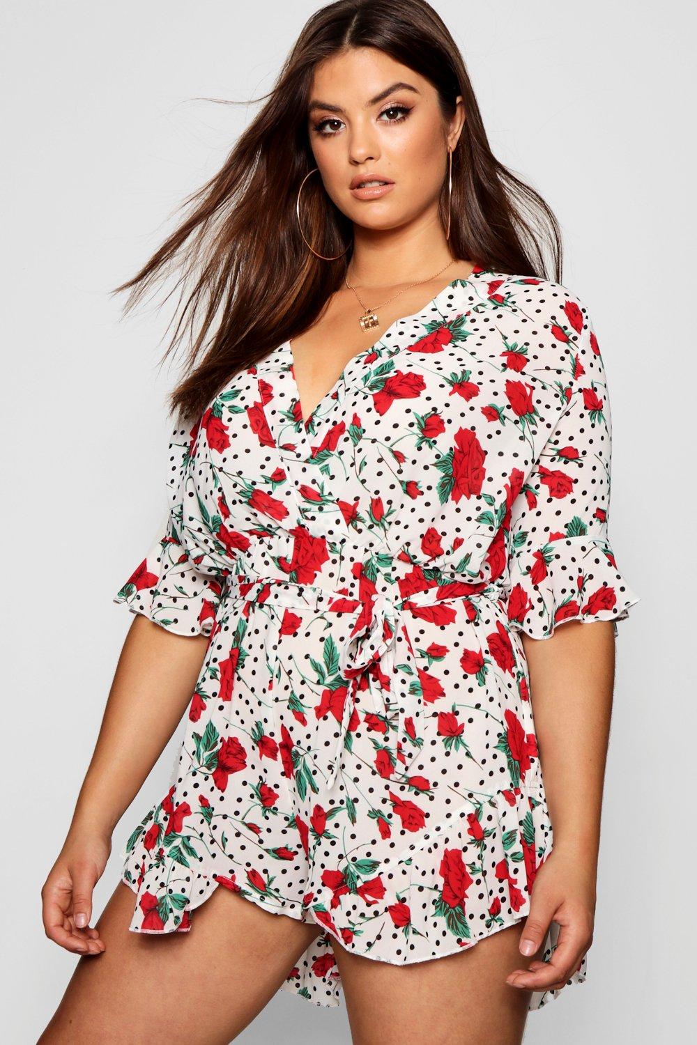 polka dot playsuit