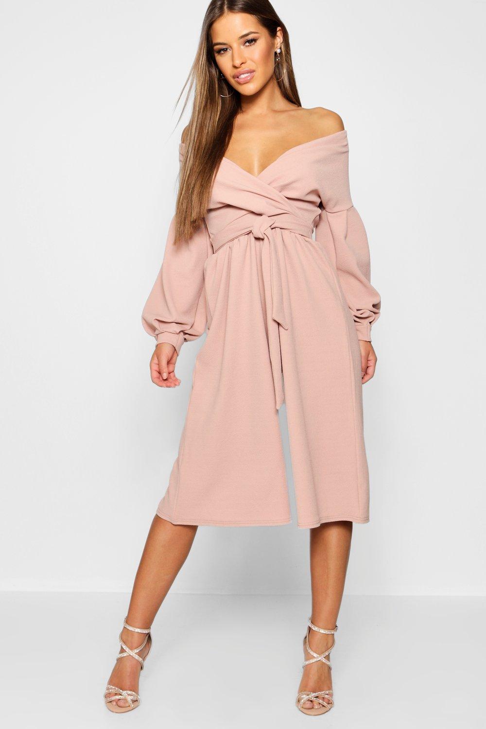 boohoo bardot jumpsuit