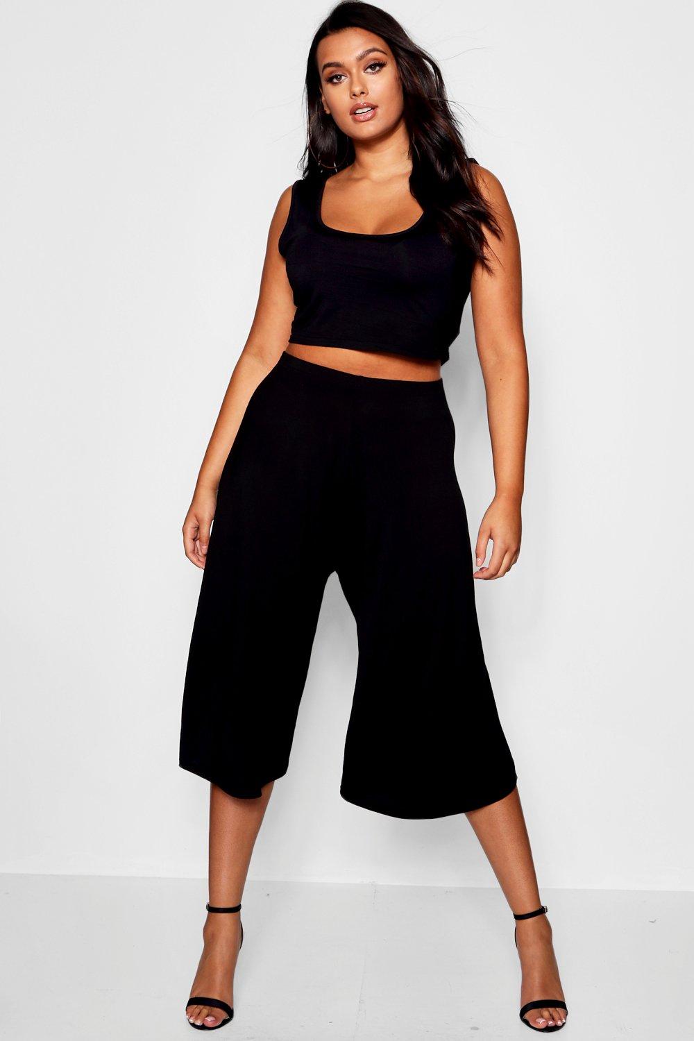 

«Плюс сайз» Basic Surfboards Hetty Culotte, Черный
