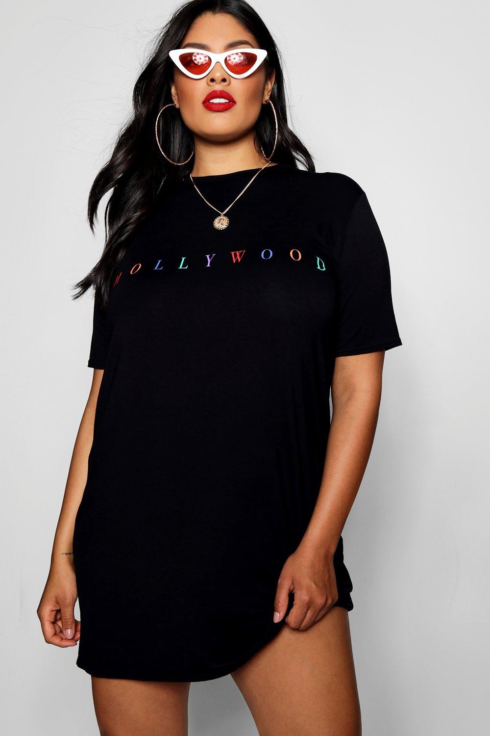 slogan oversized t shirt dress