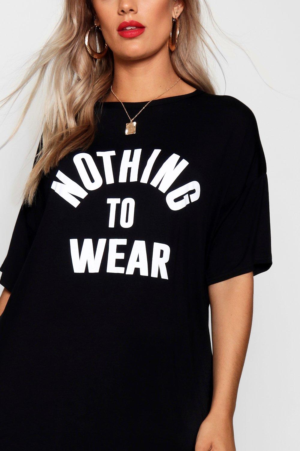 

«Плюс сайз» Nothing to Wear Платье-рубашка T, Black