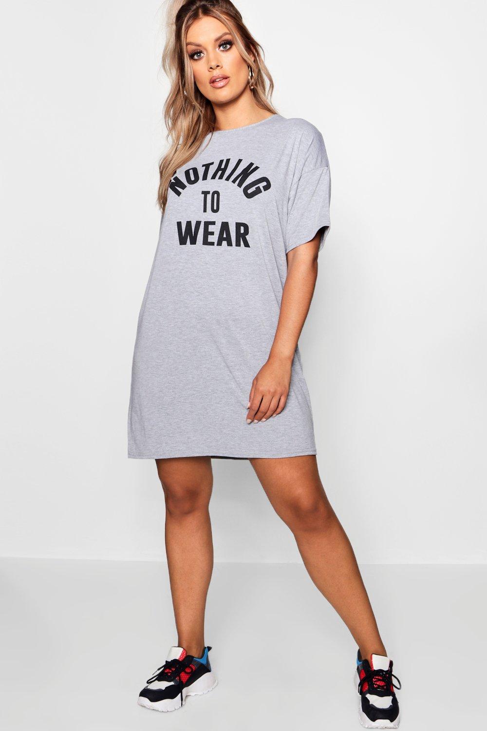 plus size t shirt dress