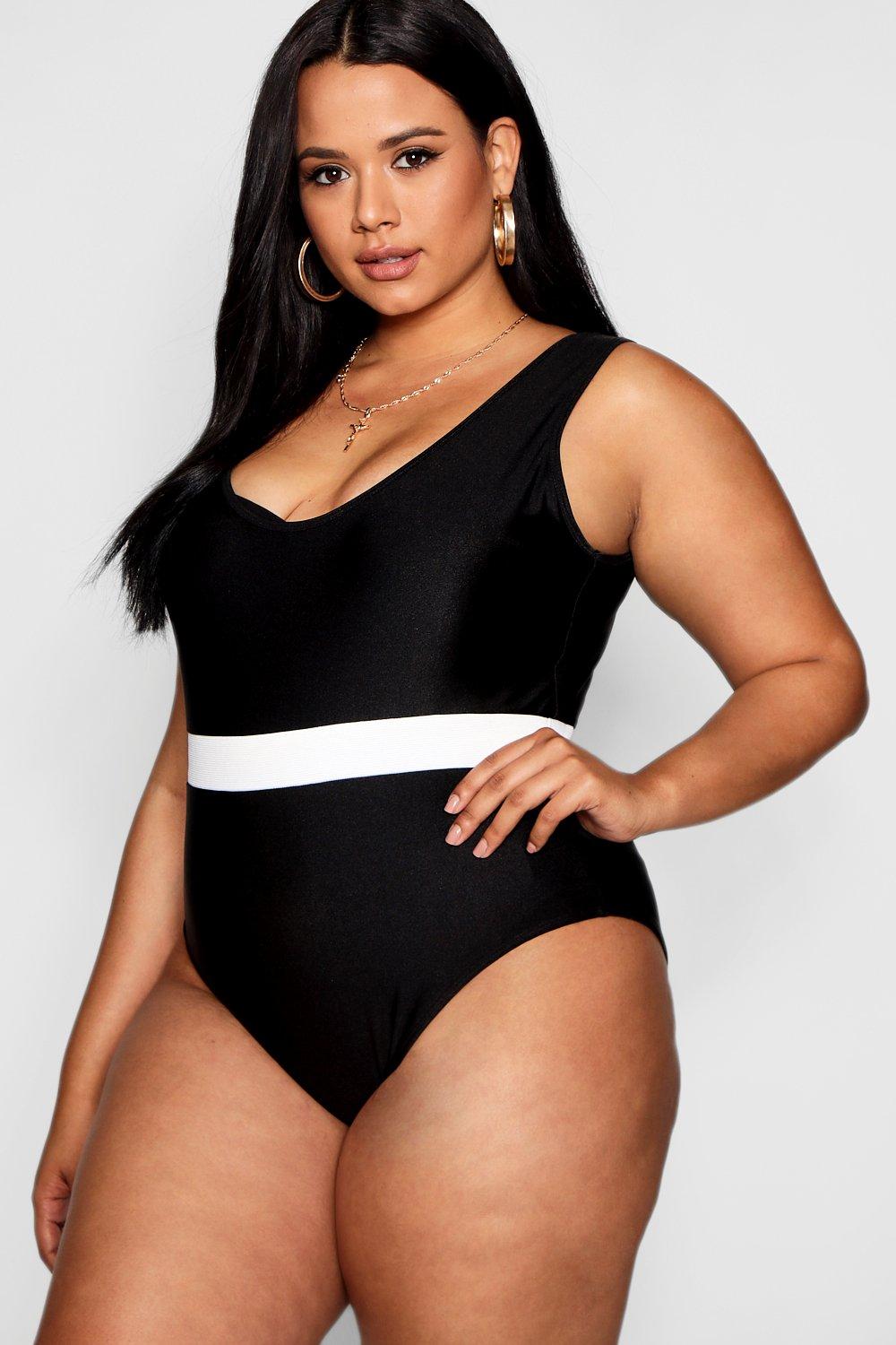 boohoo black swimsuit