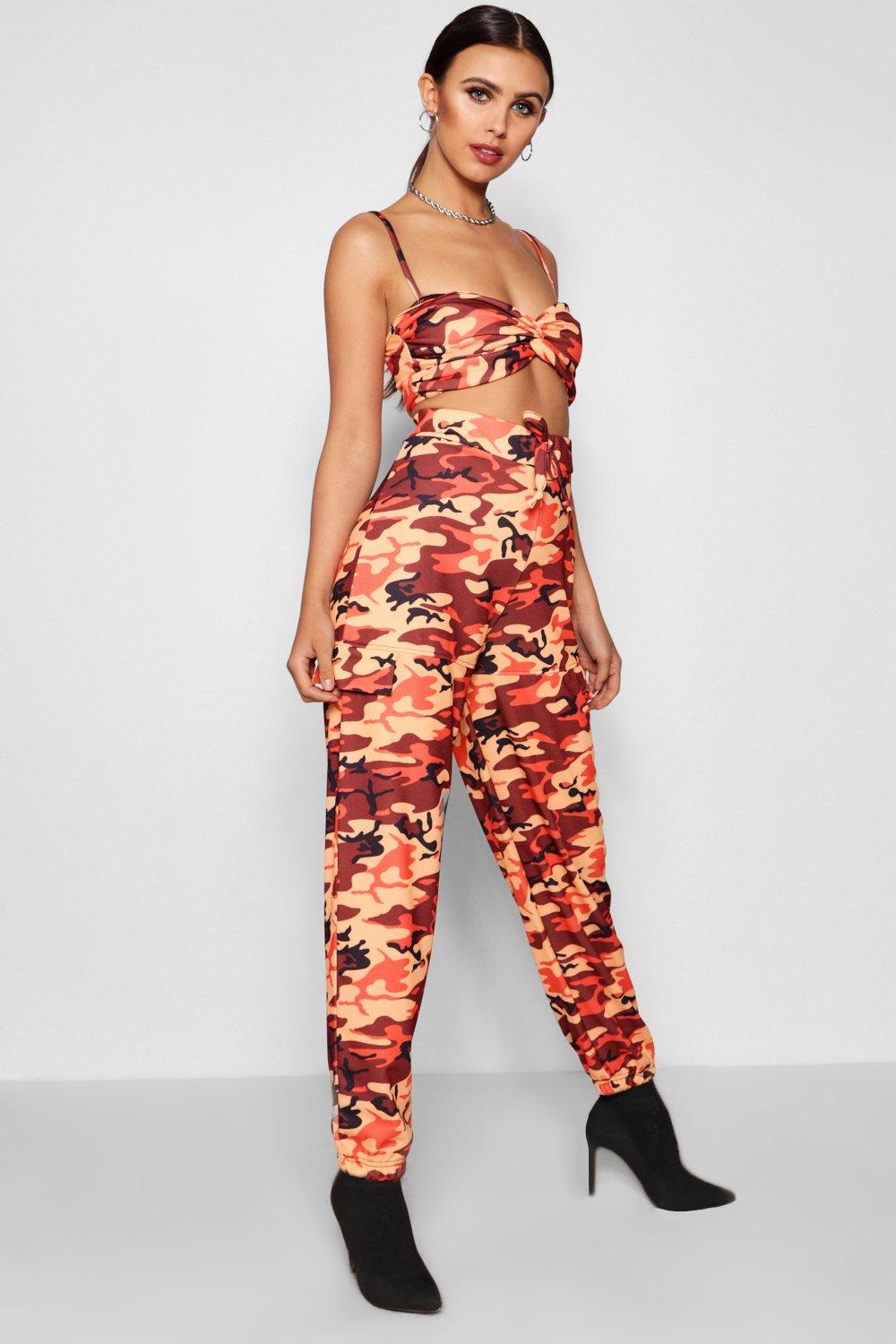 petite camouflage joggers