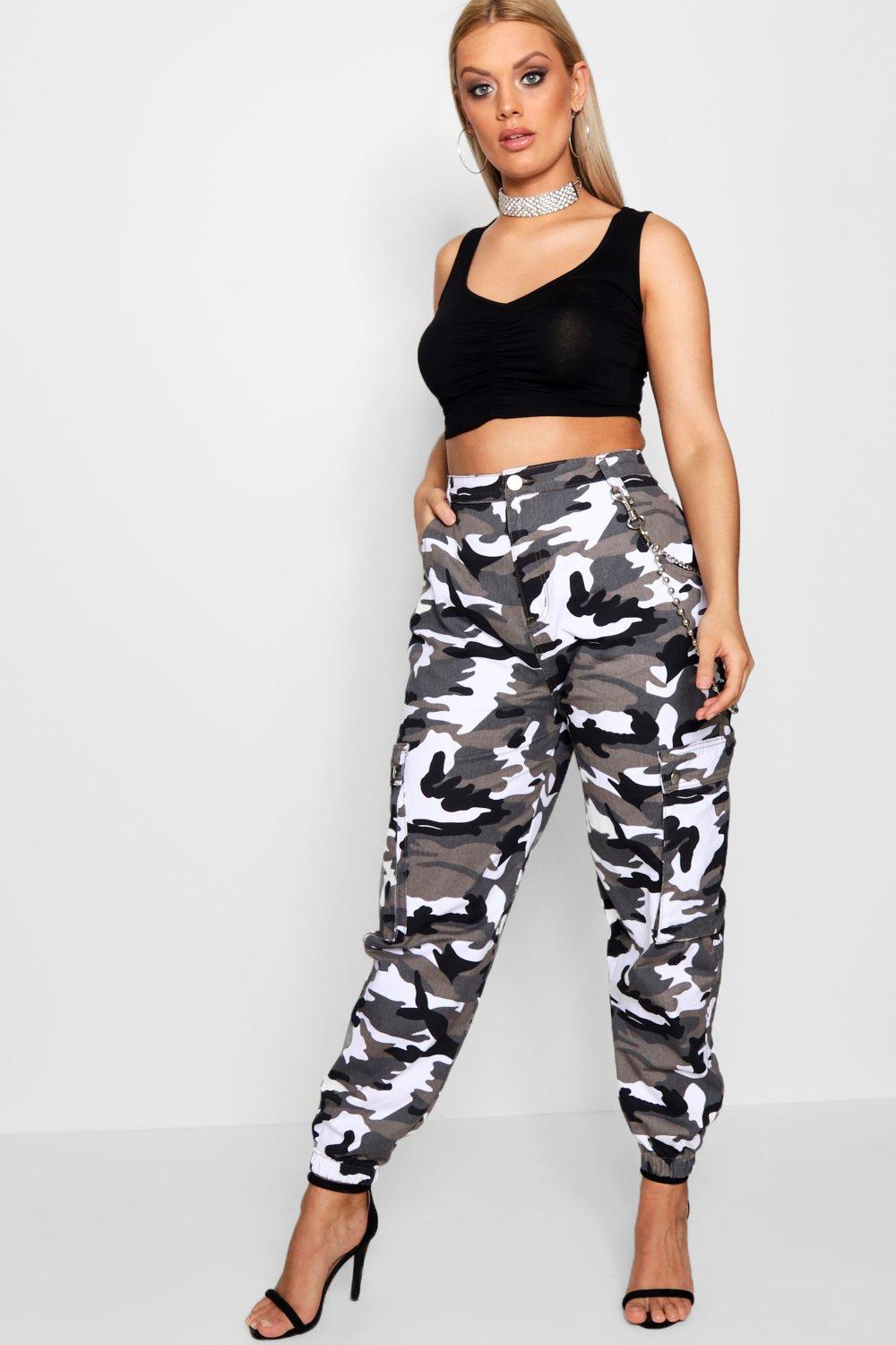 grey camo joggers womens