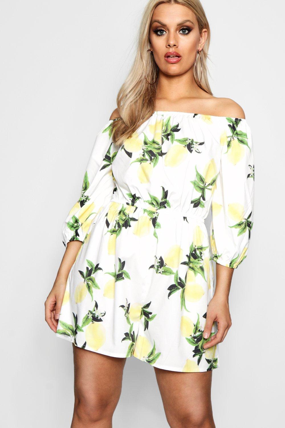 boohoo playsuits plus size