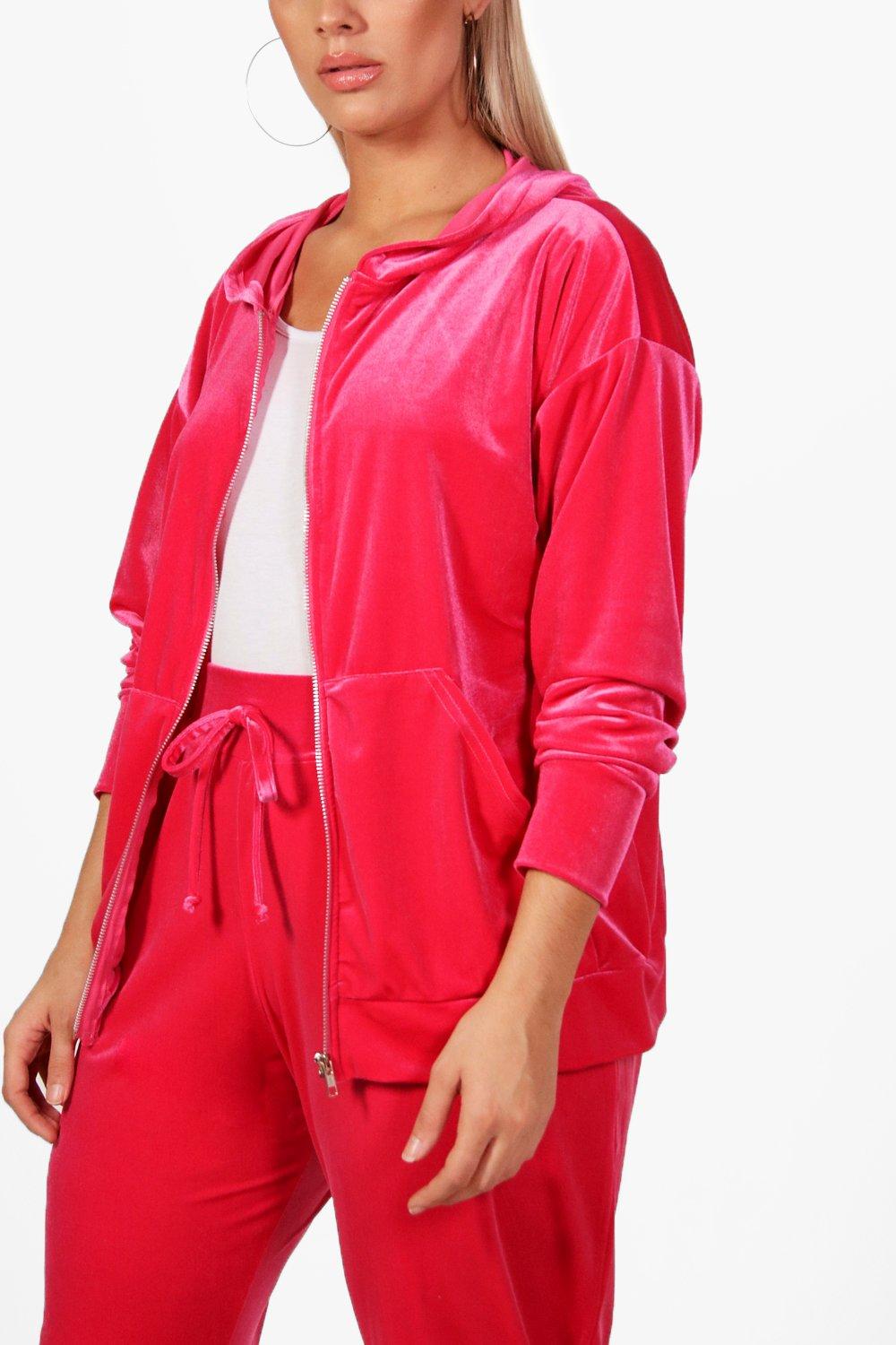 hot pink sweatsuit