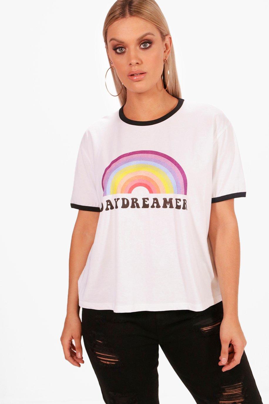 boohoo curve t shirts