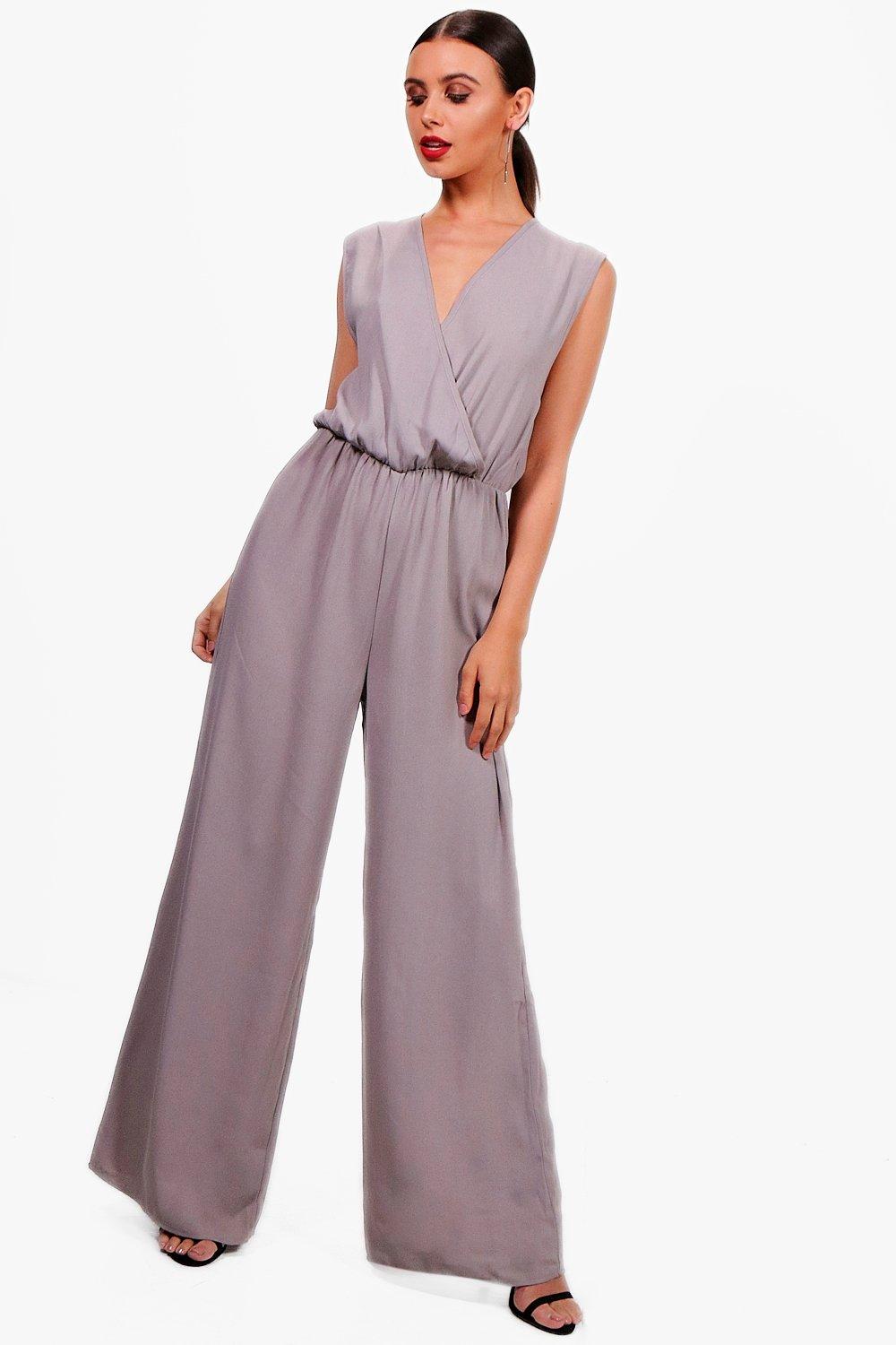 boohoo grey jumpsuit