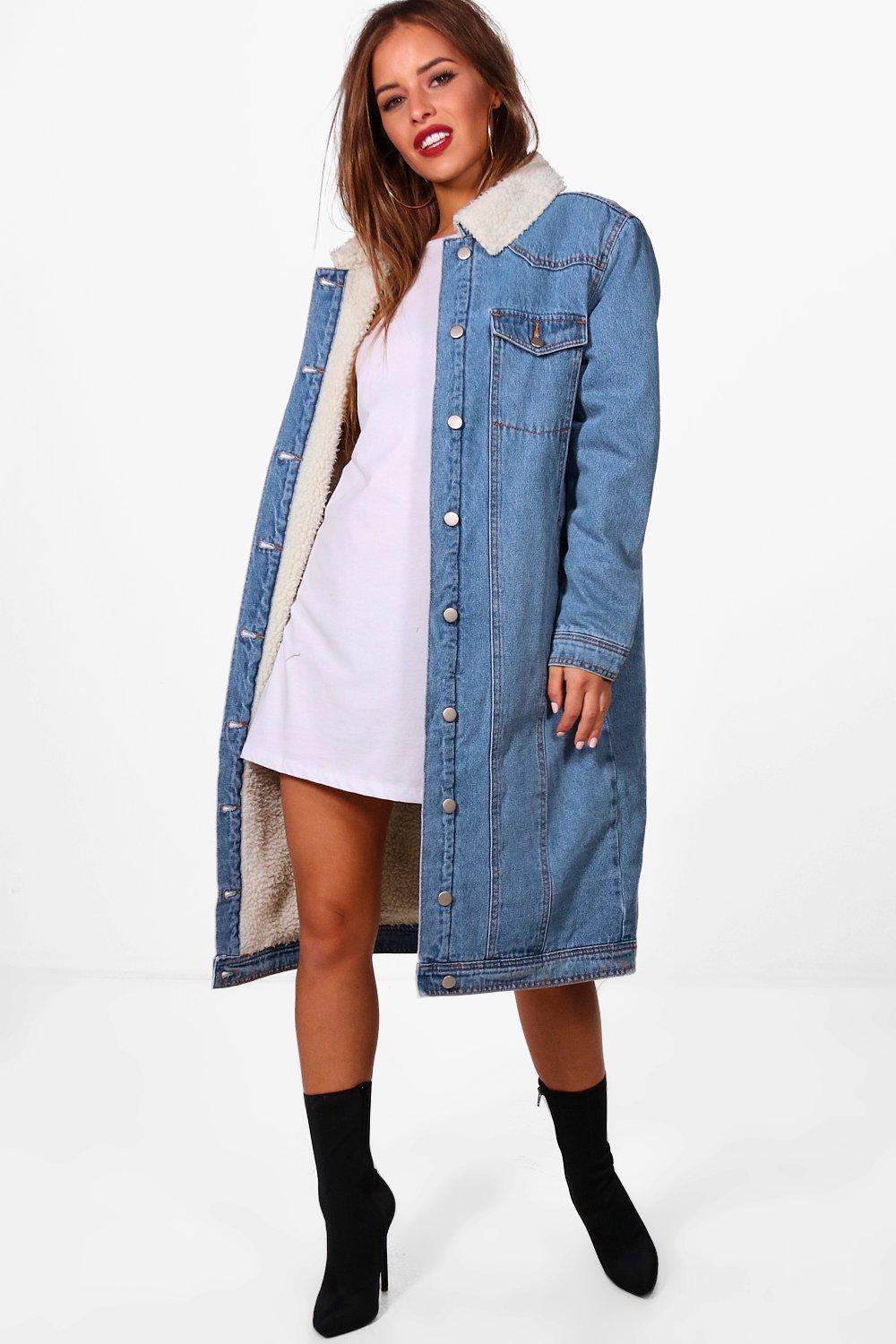 maxi jean jacket