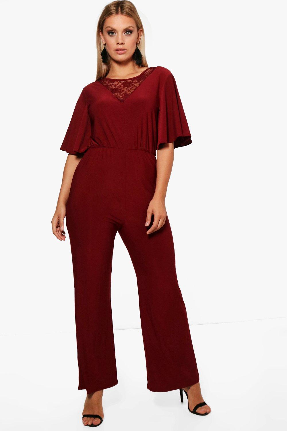 boohoo lace jumpsuit