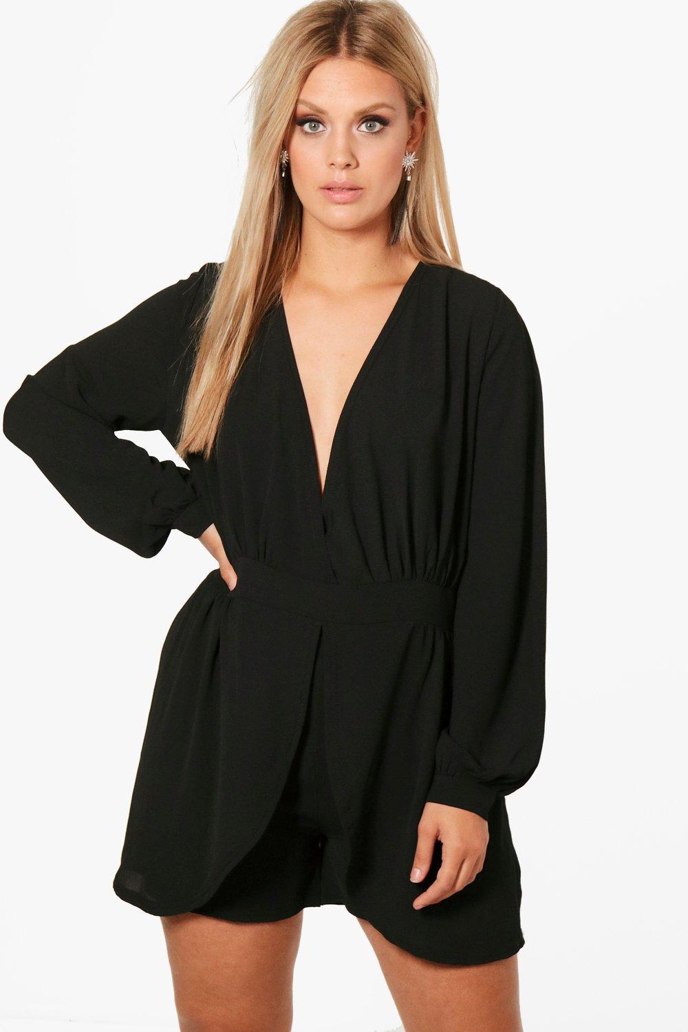 boohoo plus size playsuit