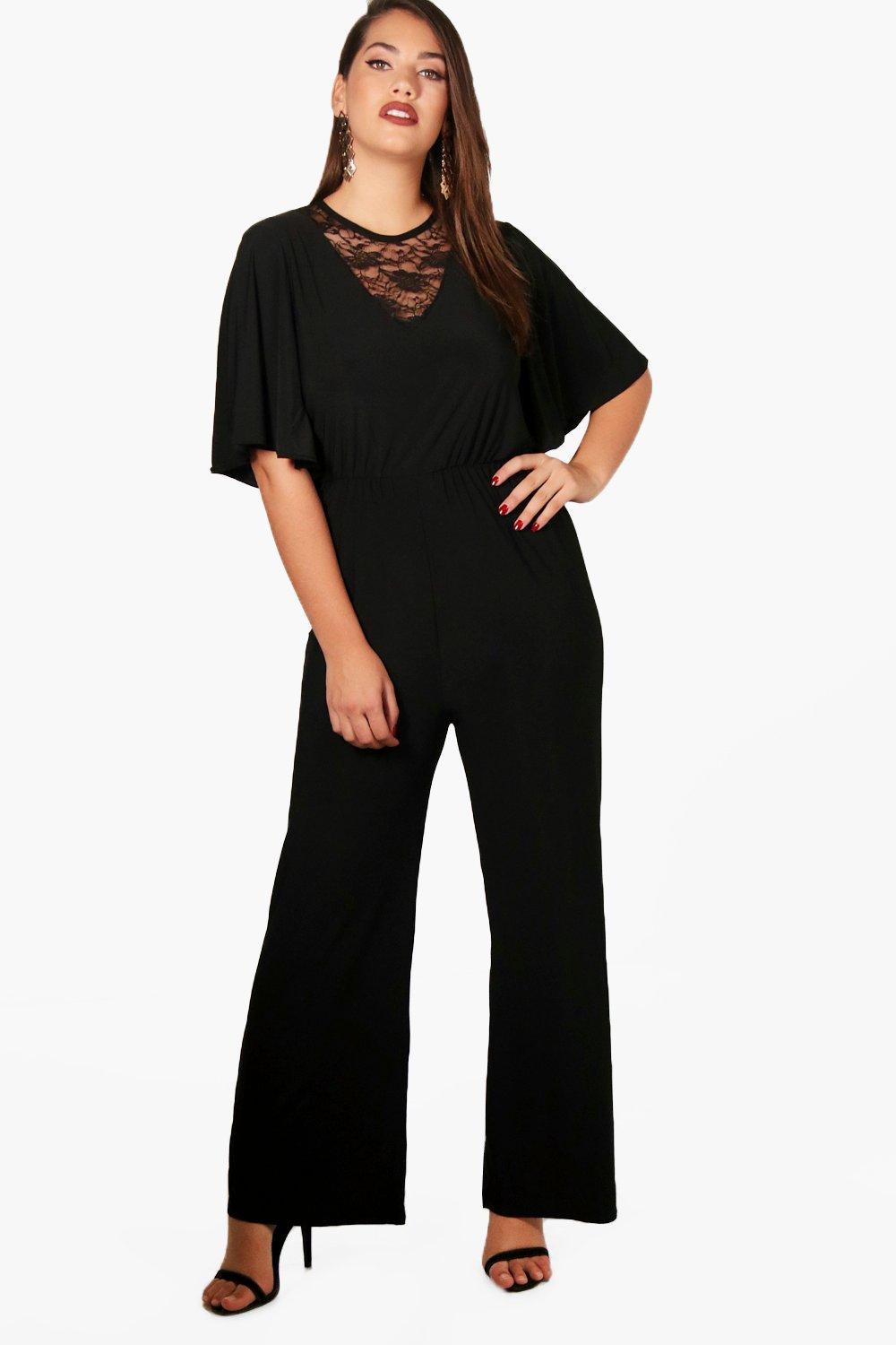 plus size lace jumpsuit