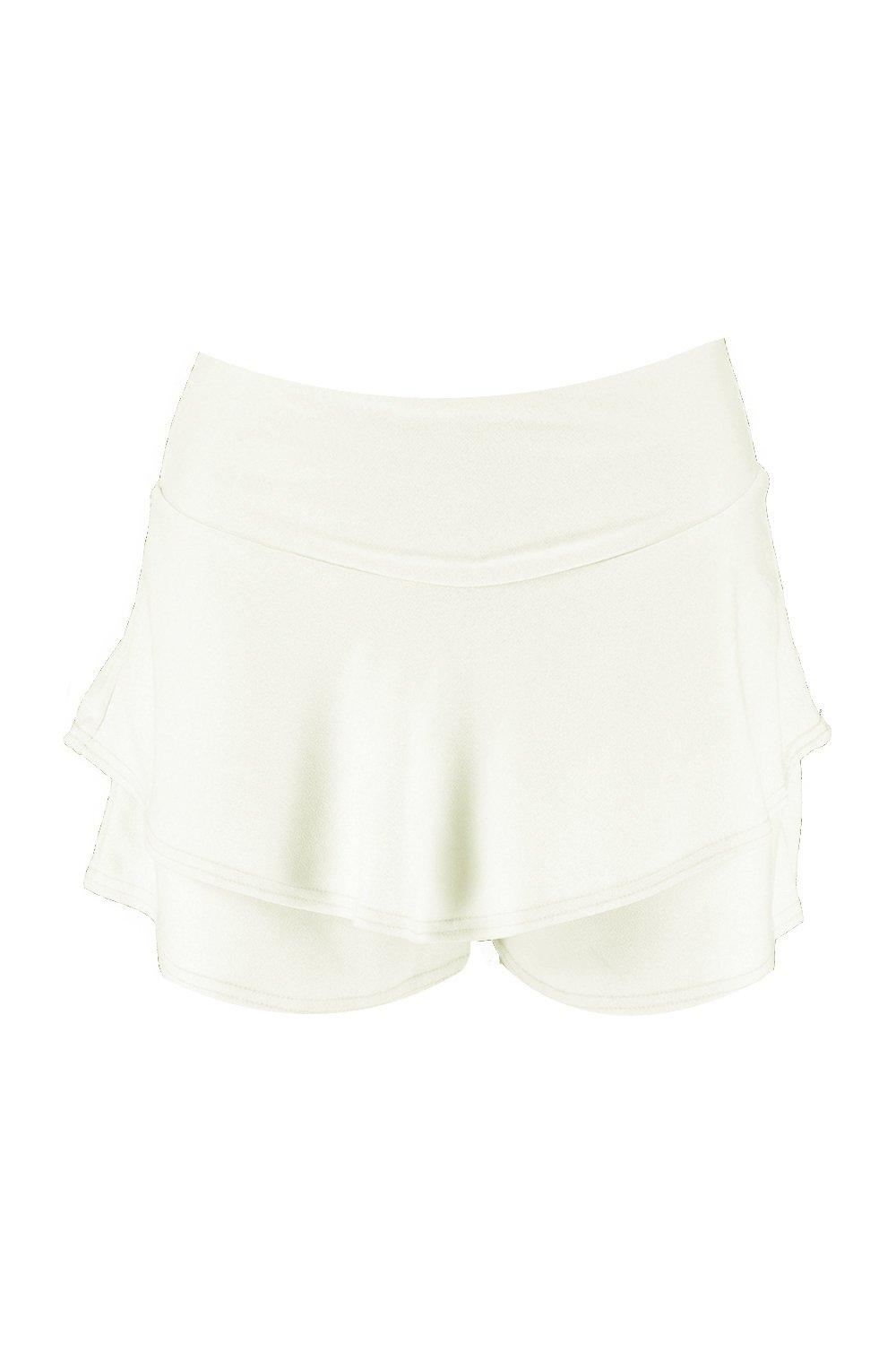 

Юбка-шорты из крепа с оборками из коллекции «Petite», White