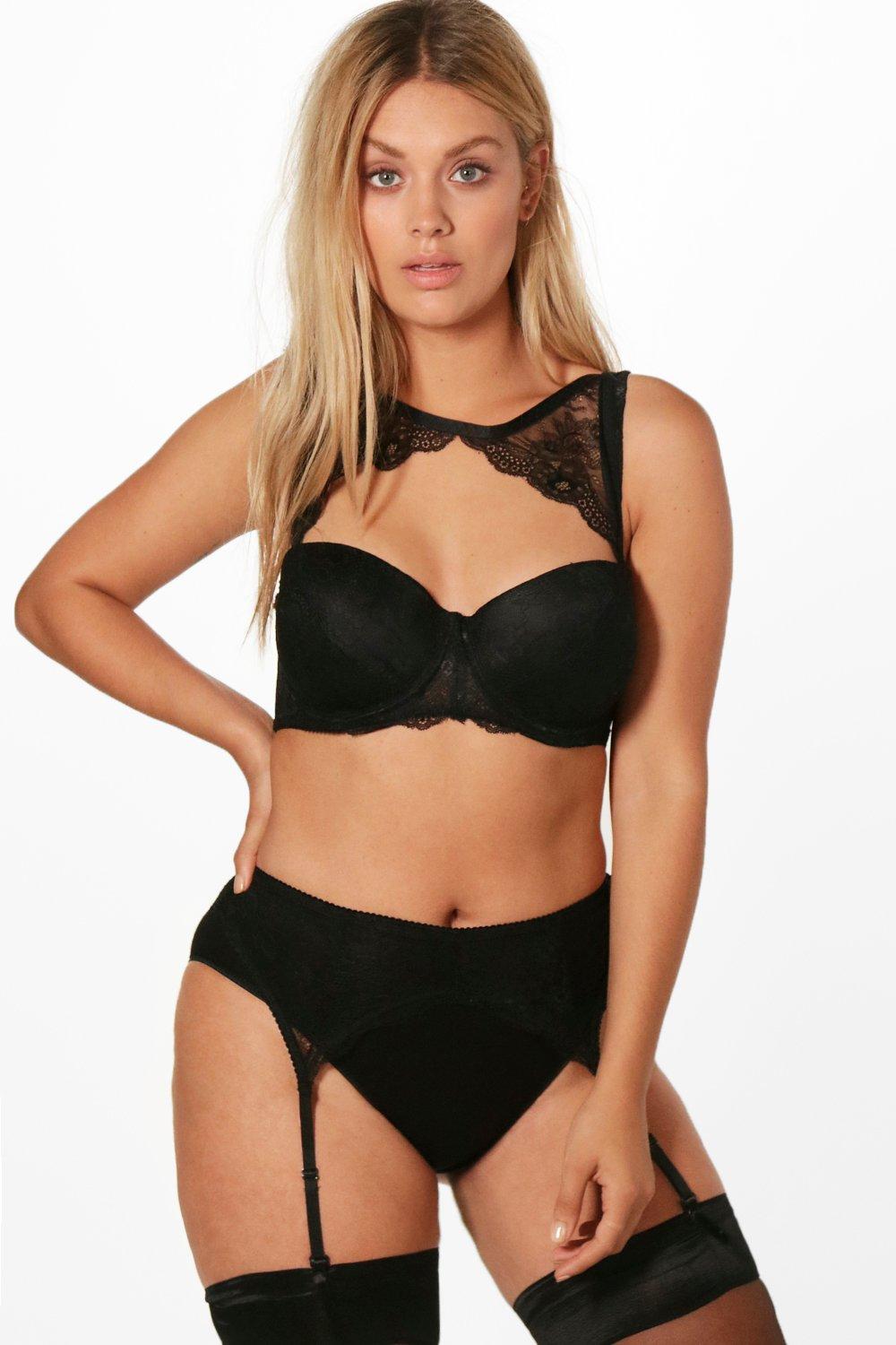 high neck underwire bra