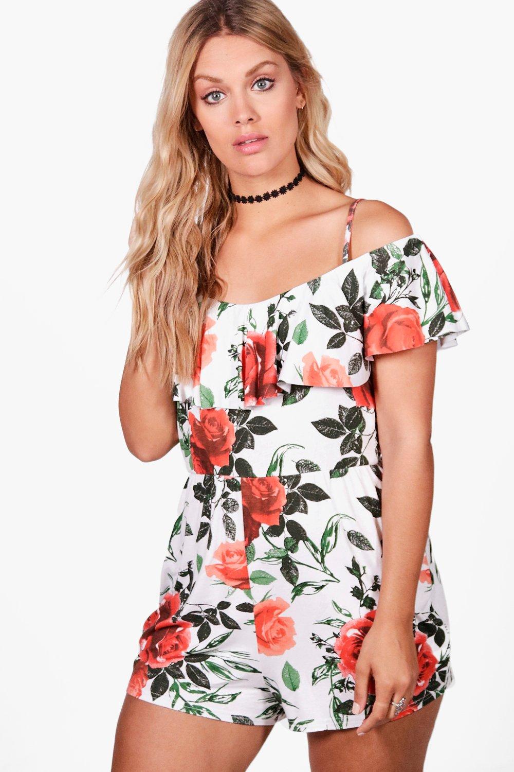 boohoo curve playsuit