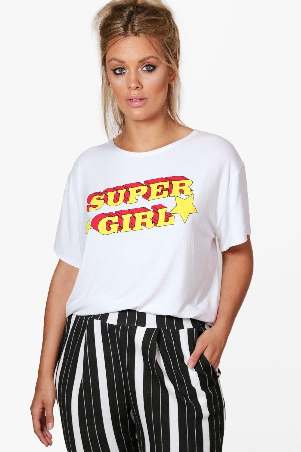boohoo curve t shirts