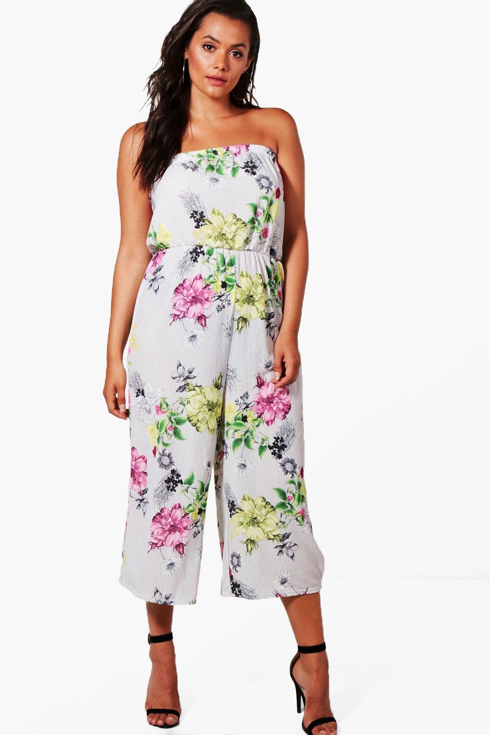 plus size bandeau jumpsuit