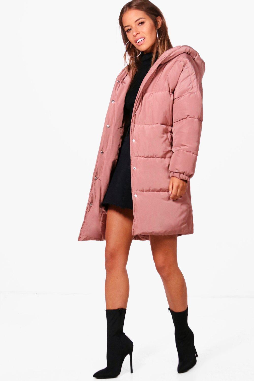 boohoo hooded padded jacket