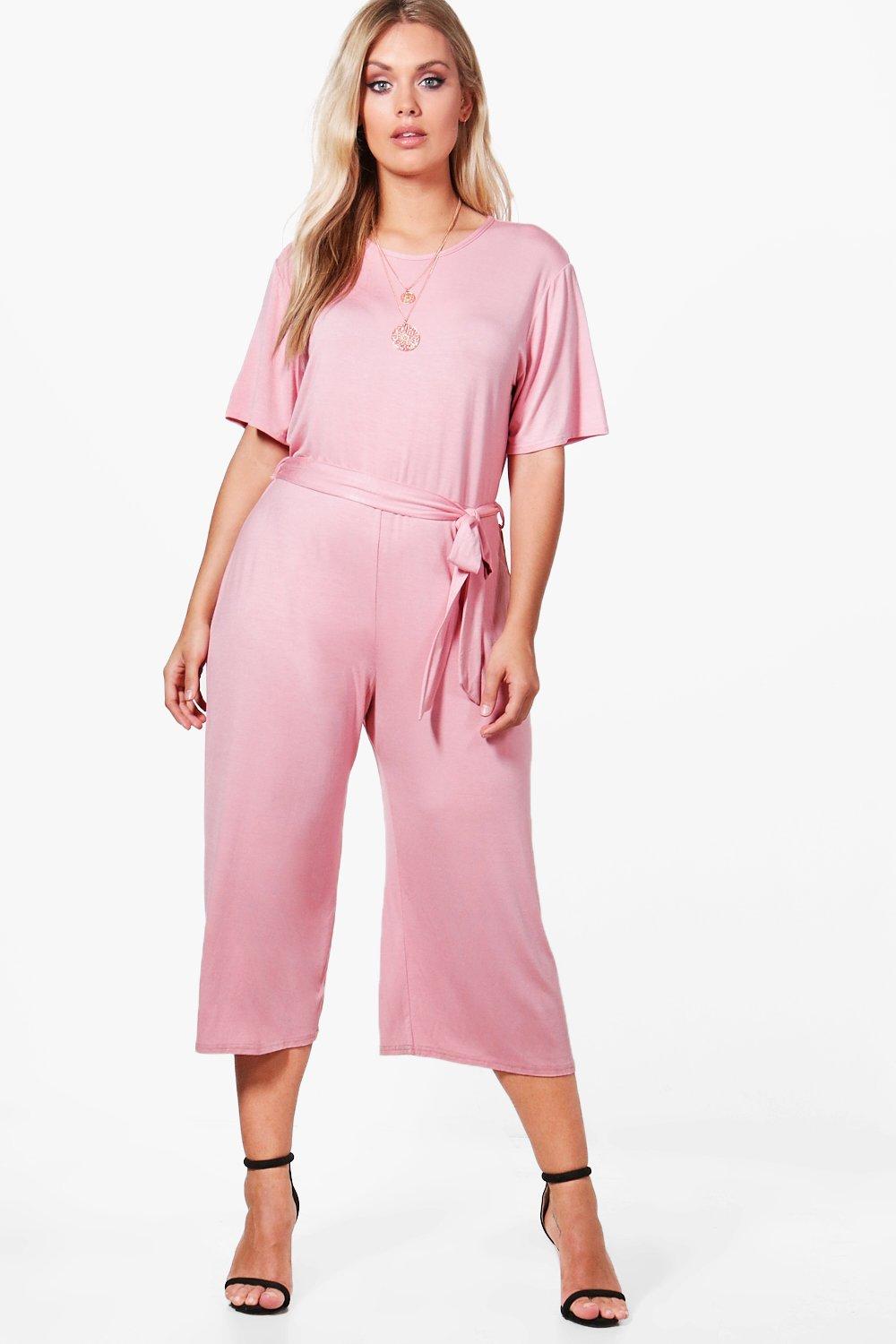 boohoo pink jumpsuit