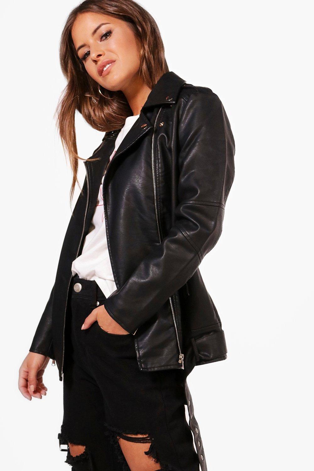 long biker jacket