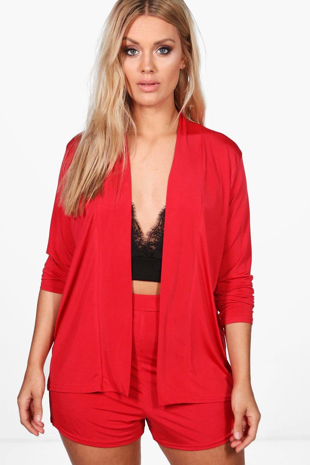 red short blazer