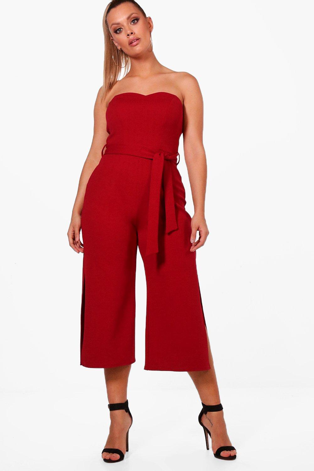 plus size bandeau jumpsuit