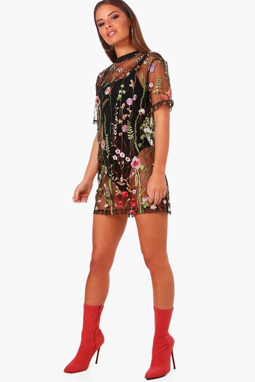 Mesh T-Shirt Dresses