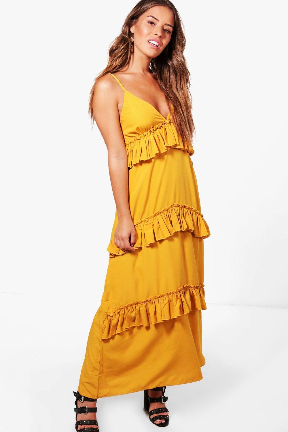 tier maxi dress