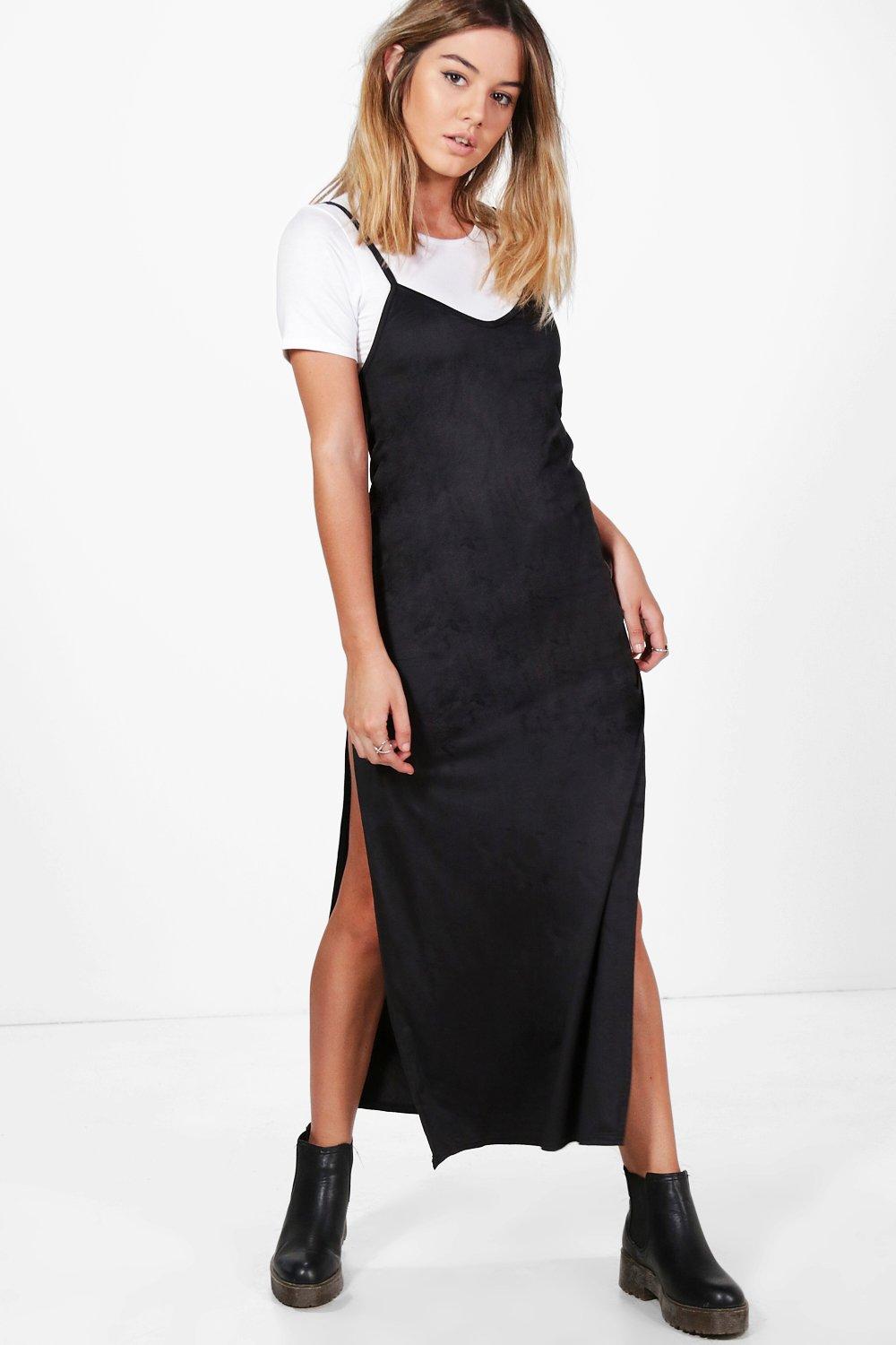 2 in 1 slip dress