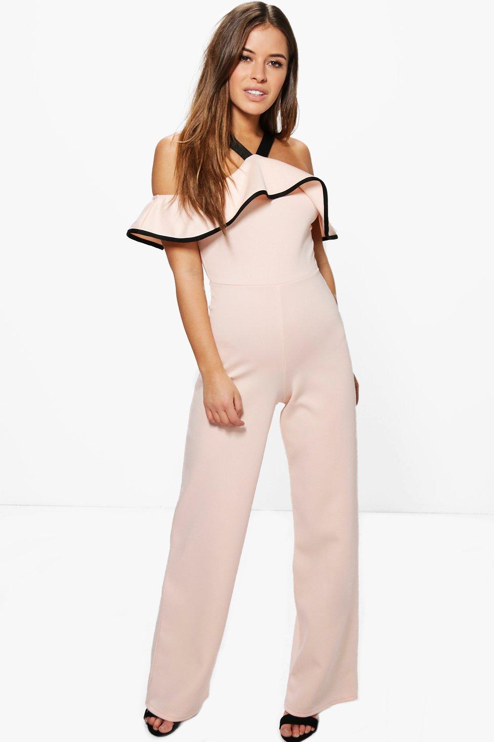 boohoo khaki jumpsuit