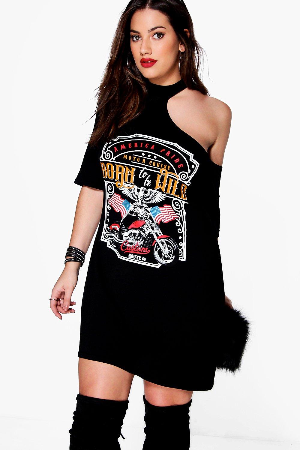 t shirt choker dress