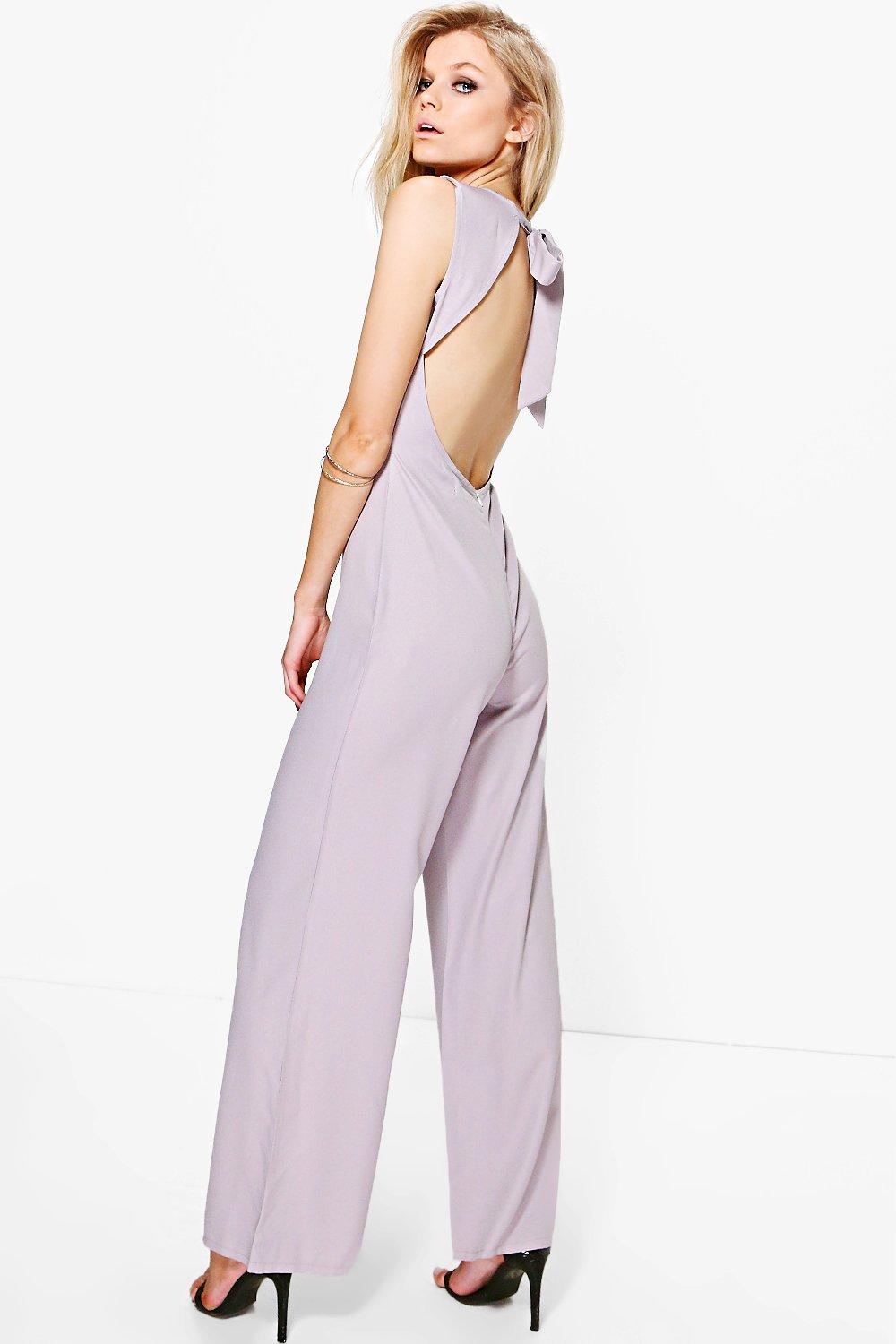 boohoo grey jumpsuit