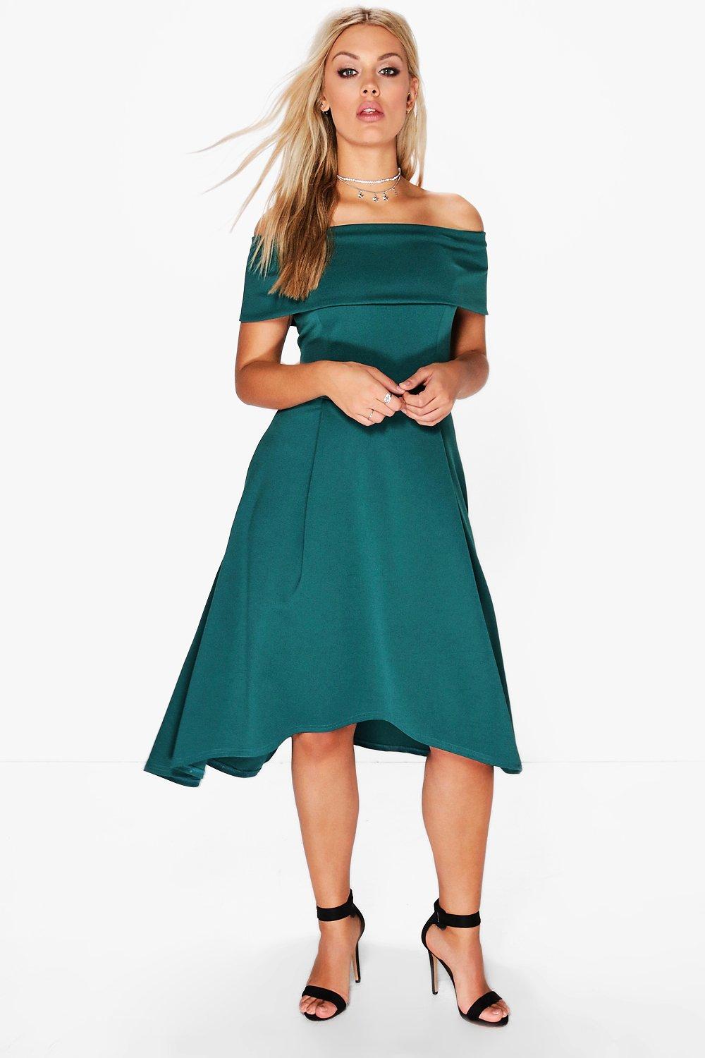 double layered midi dress