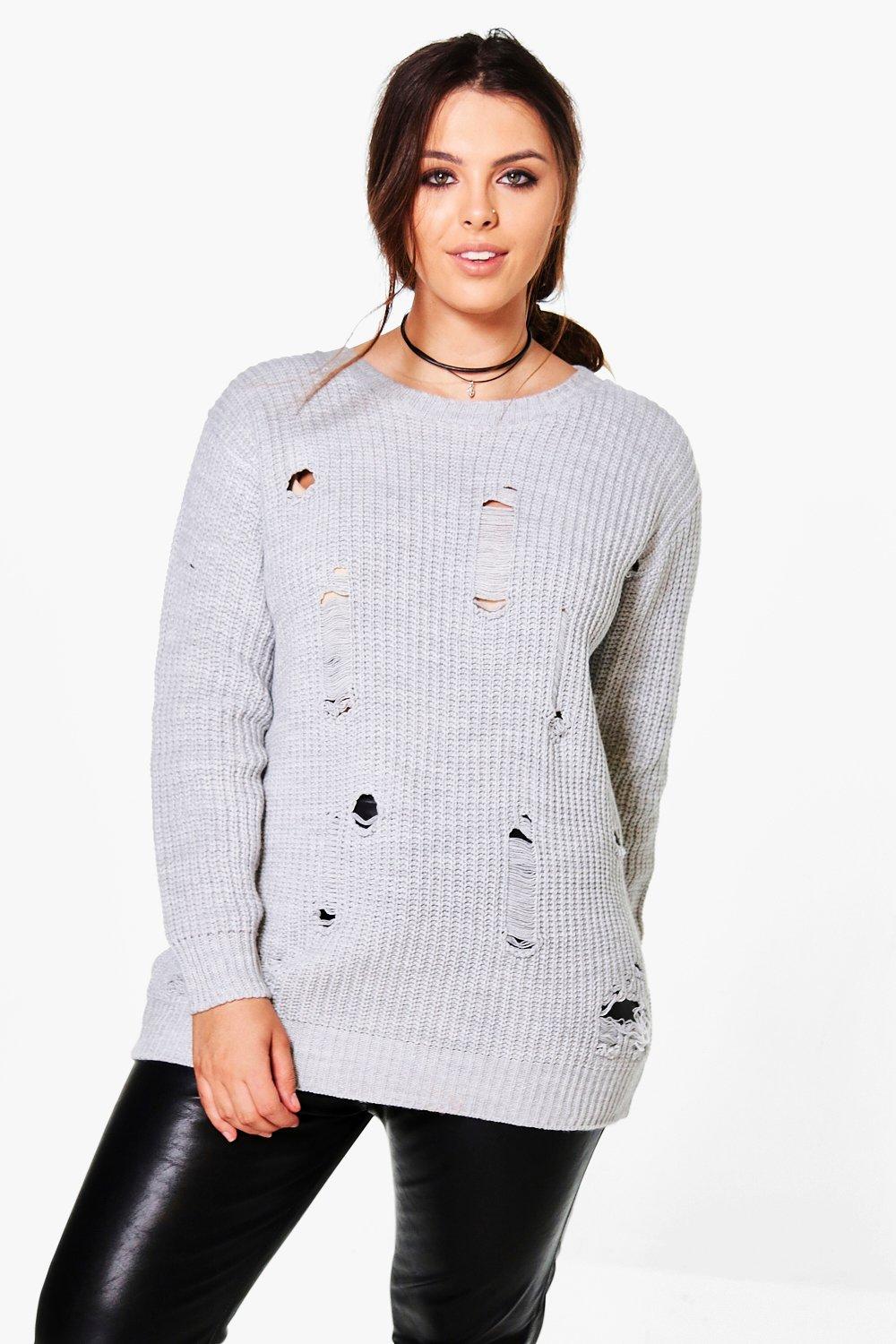 plus size jumpers boohoo