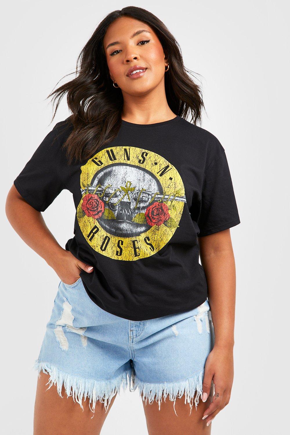 Image of T-shirt Plus Size ufficiale Guns N Roses, Nero
