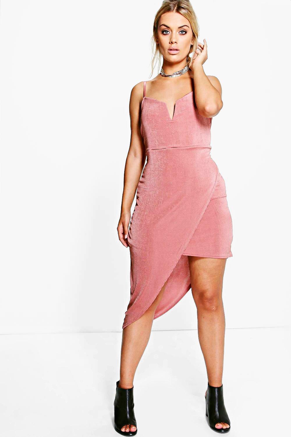 boohoo asymmetric dress