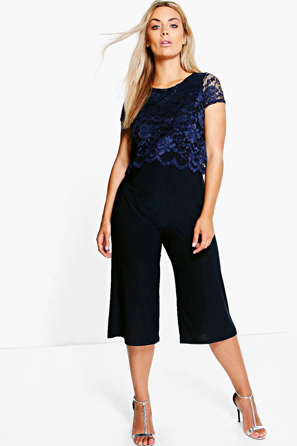 lace overlay jumpsuit