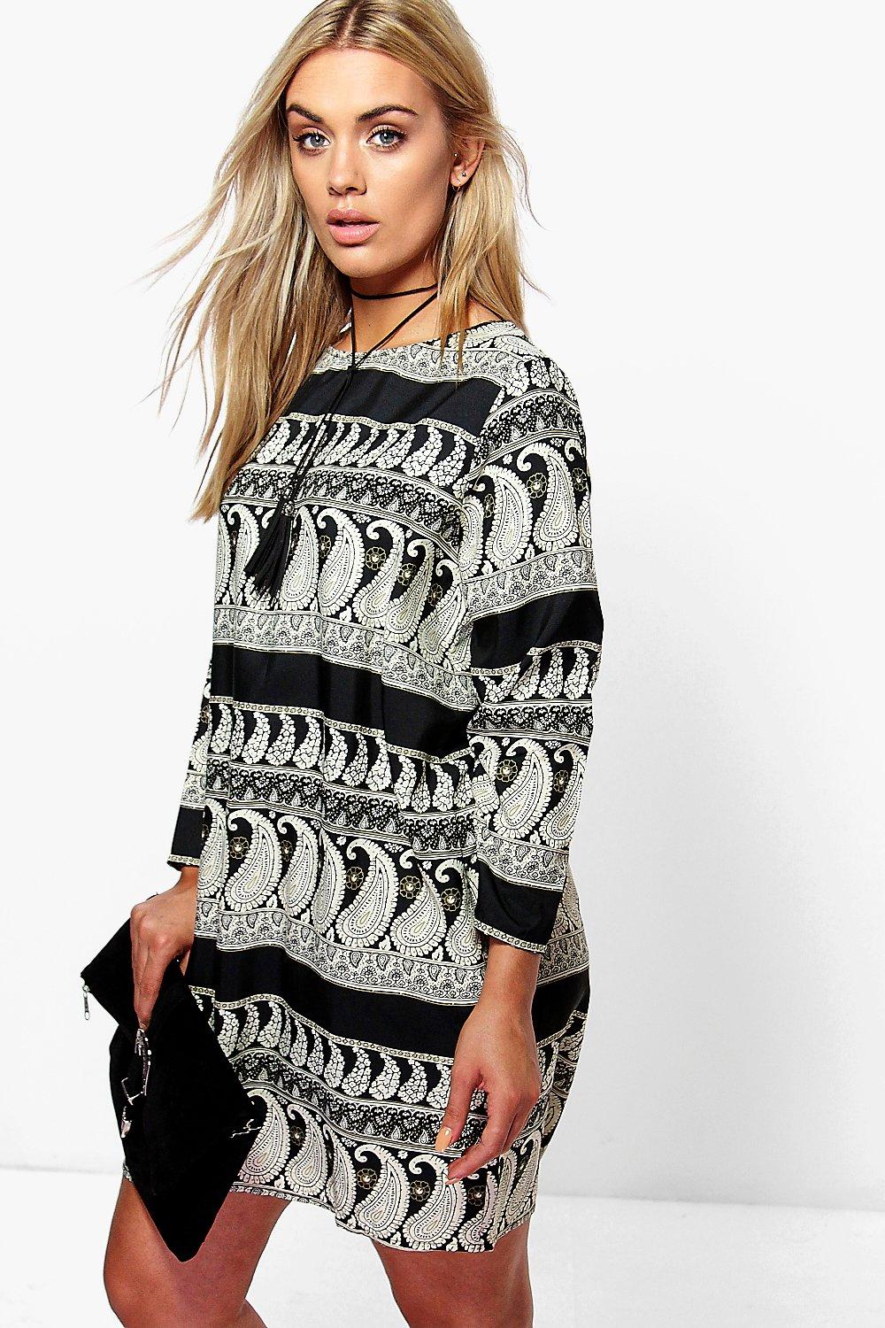 long sleeve shift dress uk