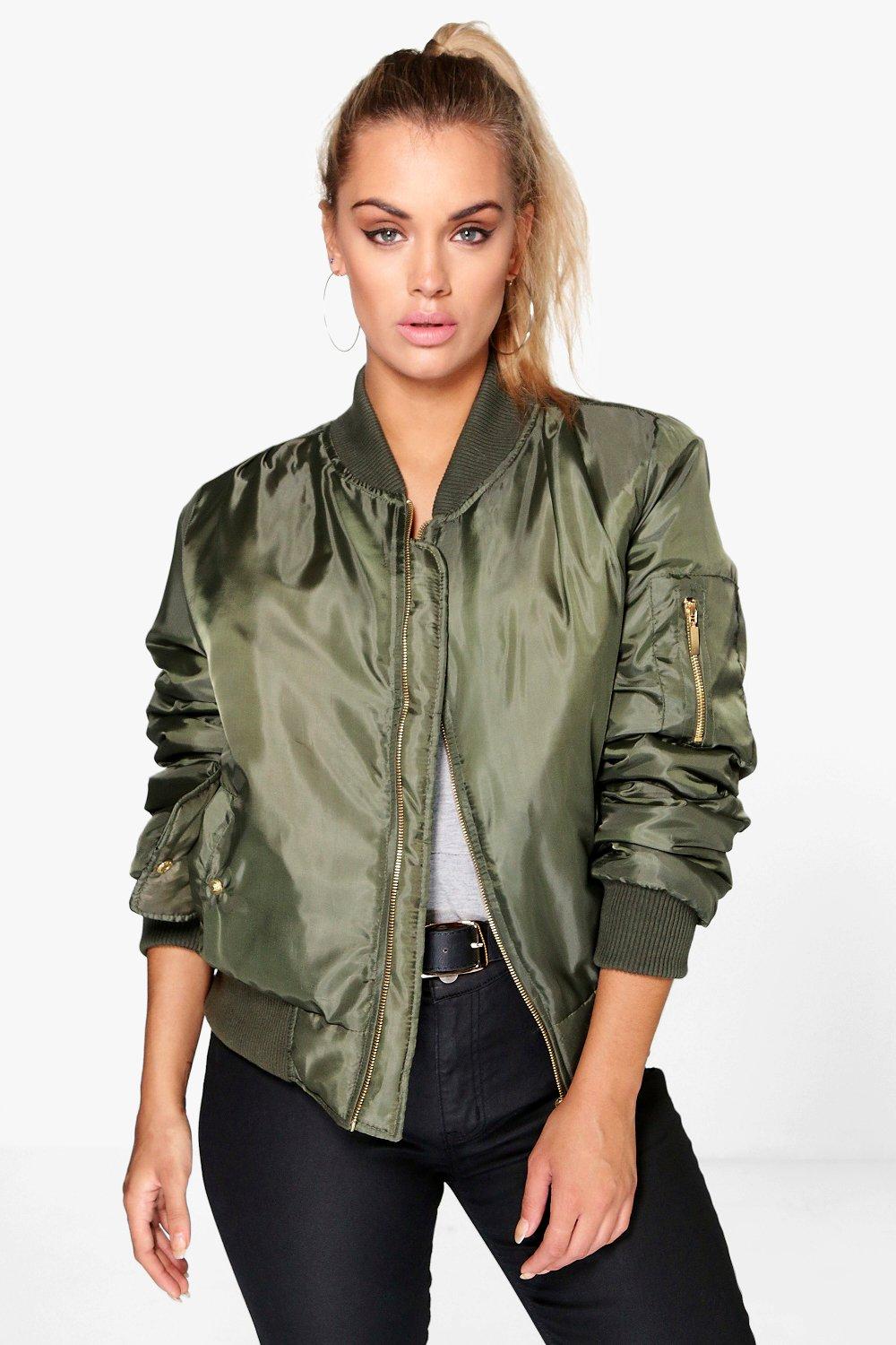 Boohoo Womens Plus Candace MA1 Bomber Jacket | eBay