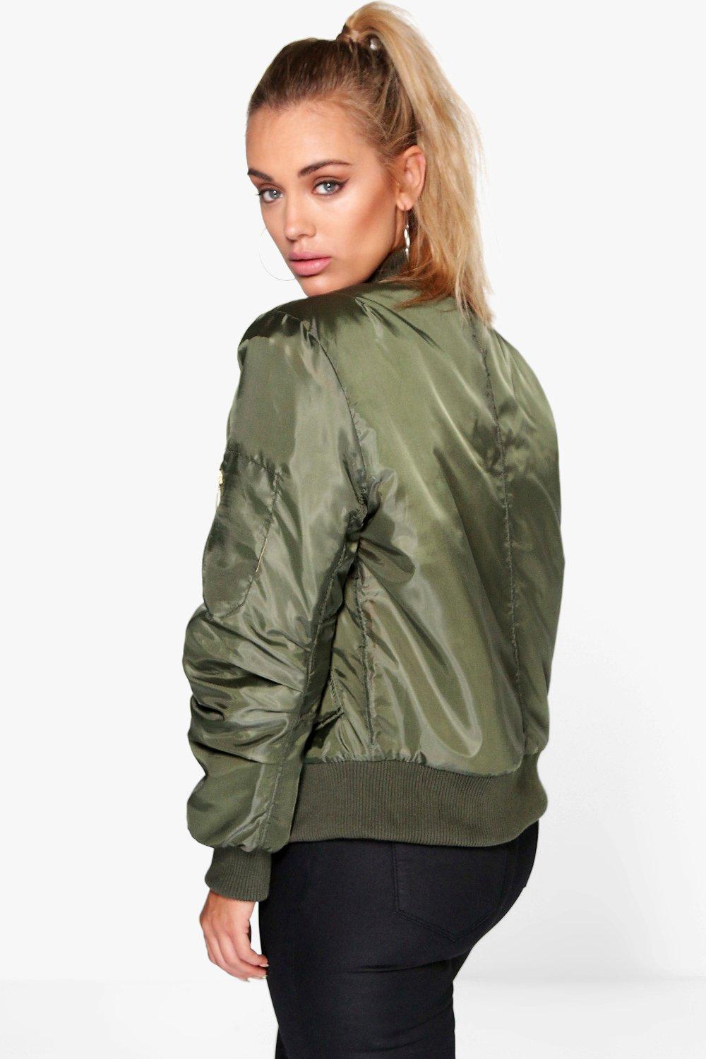 Boohoo Womens Plus Candace MA1 Bomber Jacket | eBay