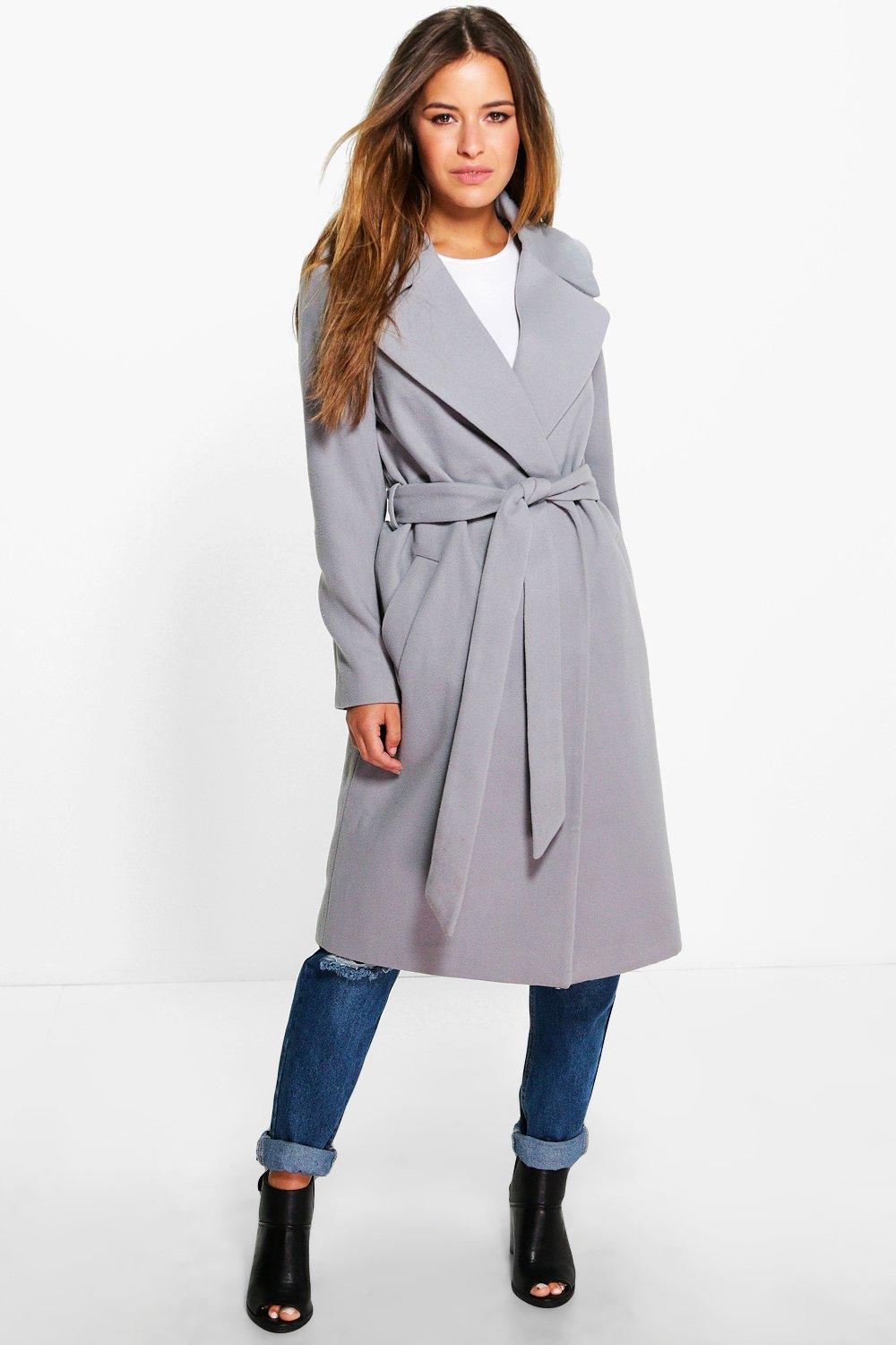 grey wrap coat uk