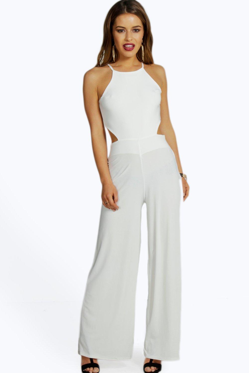 petite ivory jumpsuit